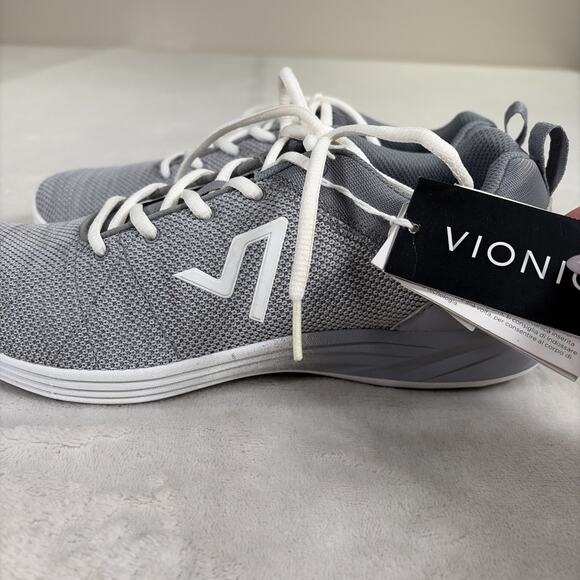 Vionic Adley Wide Active Orthotic Comfort Shoes Sneakers Lightweight Gray Size10 - Picture 5 of 15